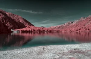 infrarosso infrared deep infrared strada albero paesaggio natura 720nm