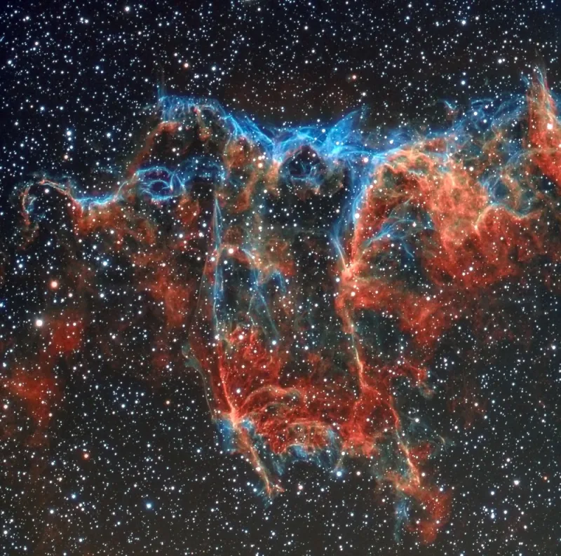 astronomia nebulosa astrofotografia astrophotography veil nebula velo bat nebula pippistrello
