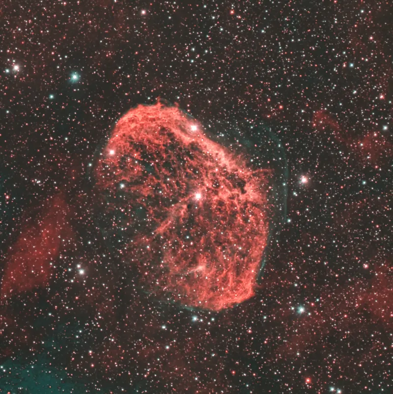 astronomia nebulosa astrofotografia astrophotography crescente crescent nebula